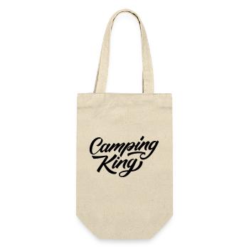 Camping King - Geschenkbeutel für Flaschen - Natur - Vorne