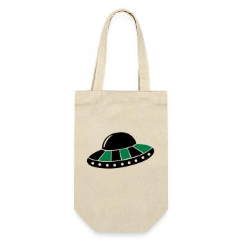 ufo - Geschenkbeutel für Flaschen - Natur - Vorne