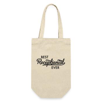 Rezpetionist - Geschenkbeutel für Flaschen - Natur - Vorne