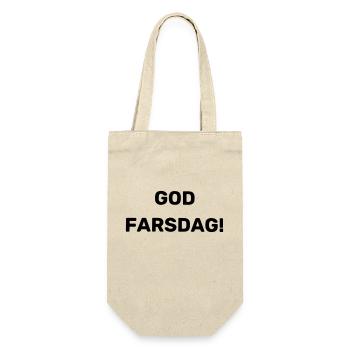 Alles gute zum Vatertag - Geschenkbeutel für Flaschen - Natur - Vorne