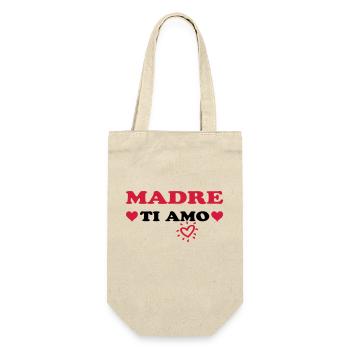 MADRE Ti amo - Gift Bag for Bottles - nature - Front