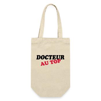 DOCTEUR AU TOP - Sac à bouteille - nature - Devant
