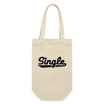 Single - Geschenkbeutel für Flaschen - Natur - Vorne