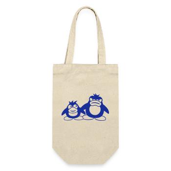 Penguin Two Friends 2 Team Big Brother Angry - Gift Bag for Bottles - nature - Front