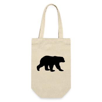 Bear Silhouette - Gift Bag for Bottles - nature - Front