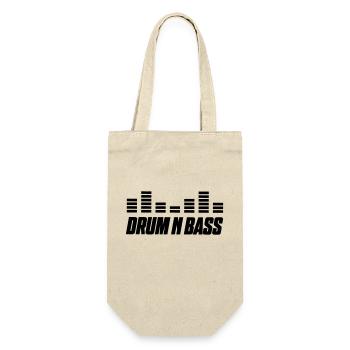 drum bass - Geschenkbeutel für Flaschen - Natur - Vorne