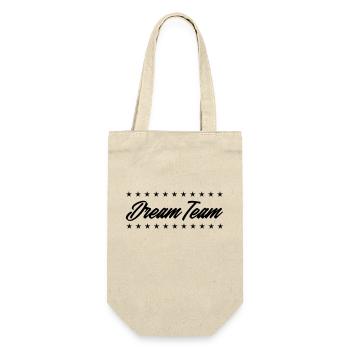 dream team - Geschenkbeutel für Flaschen - Natur - Vorne
