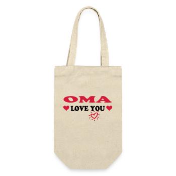 OMA love you - Gift Bag for Bottles - nature - Front