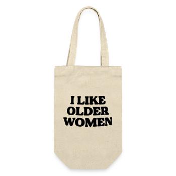 J'aime les femmes plus âgées. - Sac à bouteille - nature - Devant