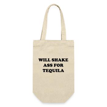 will shake ass for tequila - Gift Bag for Bottles - nature - Front