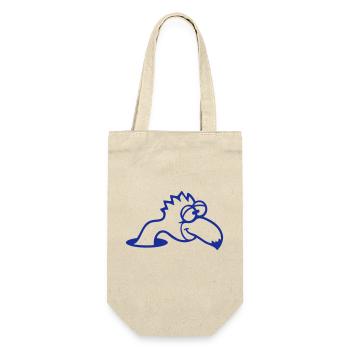 Oiseau Trou Inférieur Drôle Dingo Idiot Confus Amusant - Sac à bouteille - nature - Devant