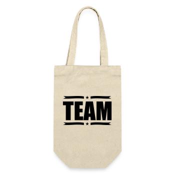 team - Geschenkbeutel für Flaschen - Natur - Vorne