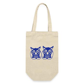 2 Owls Team Bird Friends Two Barn Owls Crew - Gift Bag for Bottles - nature - Front