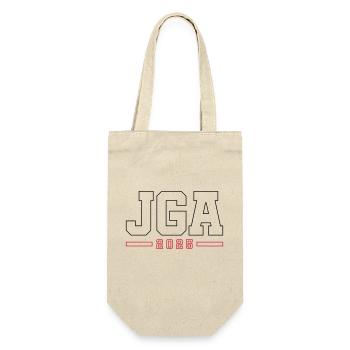 JGA 2025 Kontur Junggesellenabschied - Geschenkbeutel für Flaschen - Natur - Vorne