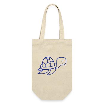 Water turtle cute cute swimming happily - Gift Bag for Bottles - nature - Front