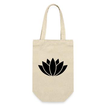 Lotus Flower - Geschenkbeutel für Flaschen - Natur - Vorne