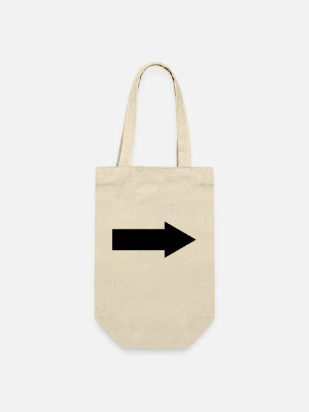 Flèche vers la droite - Sac à bouteille - nature