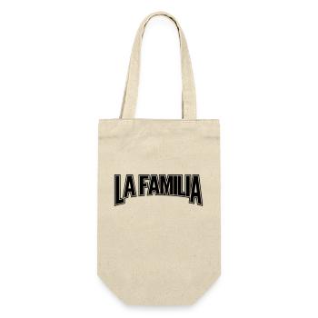 LA FAMILIA - Geschenkbeutel für Flaschen - Natur - Vorne