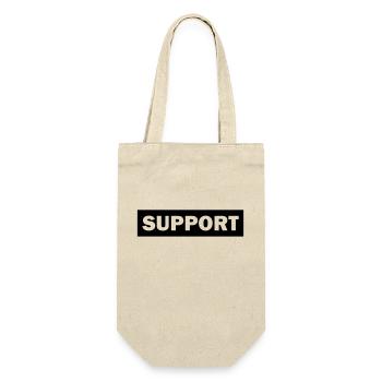 support - Geschenkbeutel für Flaschen - Natur - Vorne