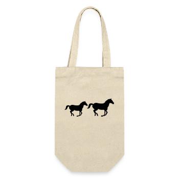 Horses - Gift Bag for Bottles - nature - Front