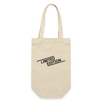 Limited Edition lettering - Gift Bag for Bottles - nature - Front