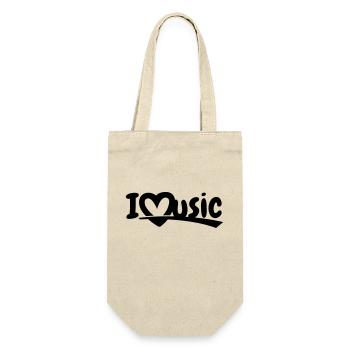 I love music - Gift Bag for Bottles - nature - Front