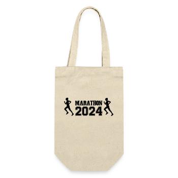 Marathon 2024 Woman - Gift Bag for Bottles - nature - Front