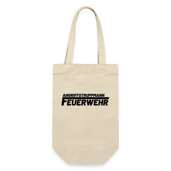 Angriffstruppmann Freiwillige Feuerwehr - Geschenkbeutel für Flaschen - Natur - Vorne