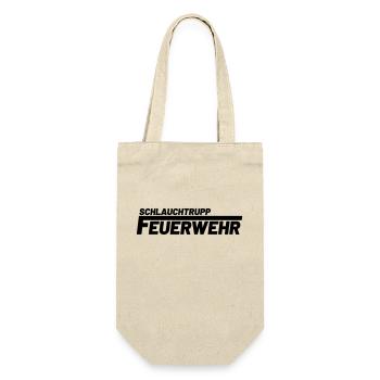 Schlauchtrupp Freiwillige Feuerwehr - Geschenkbeutel für Flaschen - Natur - Vorne