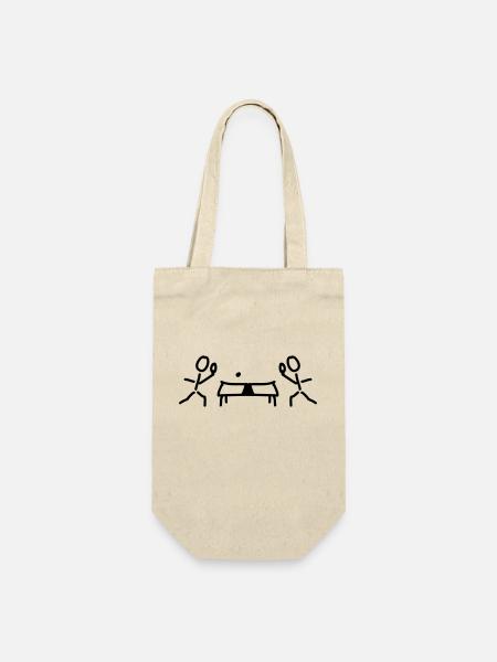 Table tennis table and rackets - Gift Bag for Bottles - nature