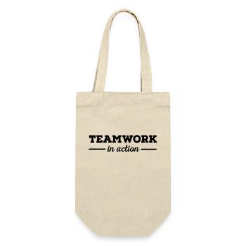 Teamwork - Gift Bag for Bottles - nature - Front