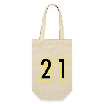 21 Number College - Gift Bag for Bottles - nature - Front