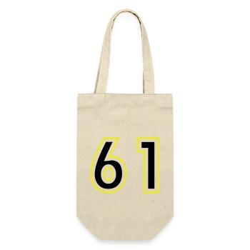 61 Number College - Gift Bag for Bottles - nature - Front