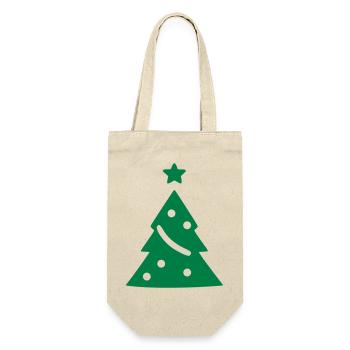 Christmas Tree Fir Tree - Gift Bag for Bottles - nature - Front