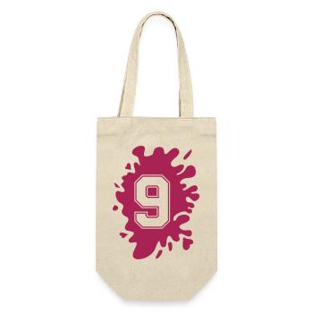 klecks 9 - Geschenkbeutel für Flaschen - Natur - Vorne