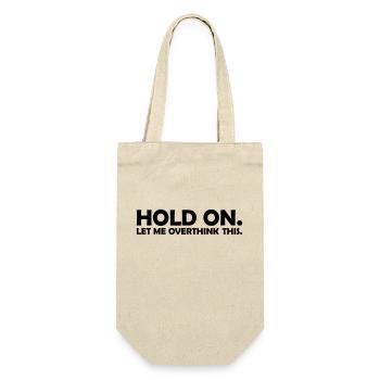 Let me overthink this - Gift Bag for Bottles - nature - Front
