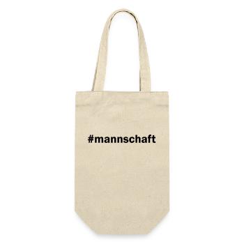 #mannschaft Mannschaft - Geschenkbeutel für Flaschen - Natur - Vorne