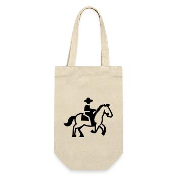 rider horse rider - Gift Bag for Bottles - nature - Front