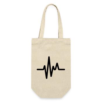 Pulse, heartbeat - Gift Bag for Bottles - nature - Front