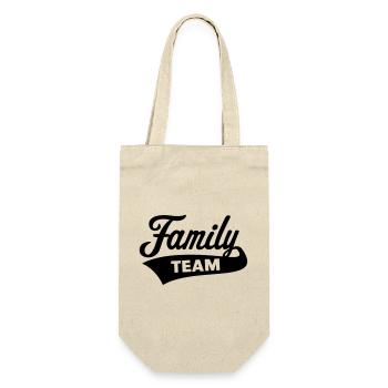 Family Team (Family / Black) - Gift Bag for Bottles - nature - Front