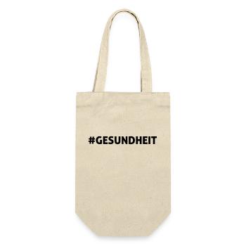 #GESUNDHEIT - Geschenkbeutel für Flaschen - Natur - Vorne