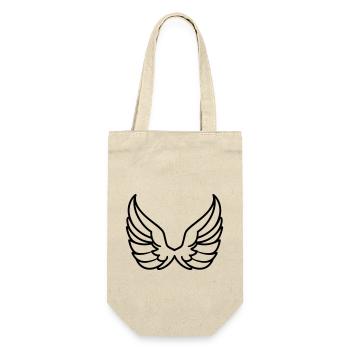 Angel Wings - Gift Bag for Bottles - nature - Front
