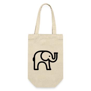 Elephant - Gift Bag for Bottles - nature - Front