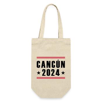 Cancun 2024 - Geschenkbeutel für Flaschen - Natur - Vorne
