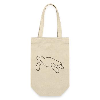 Style tortue à une ligne - Sac à bouteille - nature - Devant