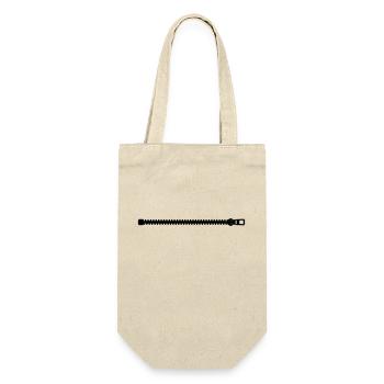 zipper - Gift Bag for Bottles - nature - Front