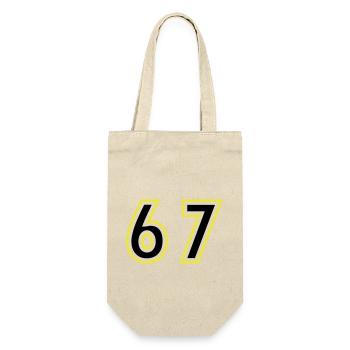 67 Number College - Gift Bag for Bottles - nature - Front
