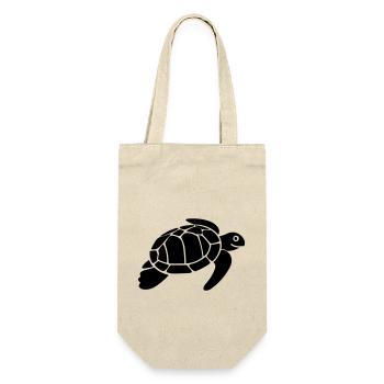 Schildkröte - Geschenkbeutel für Flaschen - Natur - Vorne