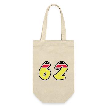62 Symbole numérique Allemagne - Sac à bouteille - nature - Devant