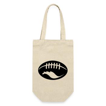 Rugby Ball - Gift Bag for Bottles - nature - Front